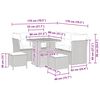 vidaXL Garten-Sofa-Set mit Kissen 8 pcs Beige und Hellgrau