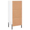 vidaXL Sideboard Hochglanz-Wei&szlig; 34,5x34x90 cm Holzwerkstoff