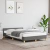 vidaXL Bettgestell ohne Matratze Dunkelgrau 120x190 cm Stoff
