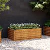 vidaXL Garten-Hochbeet 100 x 50 x 36 cm Cortenstahl