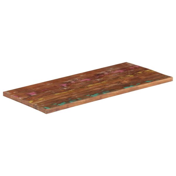 vidaXL Tischplatte 110x60x3,8 cm Rechteckig Altholz Massiv