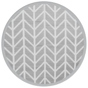 vidaXL Outdoor-Teppich ARAKIL Grau &Oslash;160 cm PP