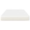 vidaXL Bettmatratze mit Matratze Creme 120 x 200 cm Stoff