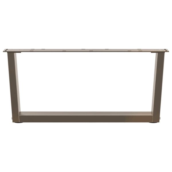 vidaXL Couchtischbeine V-Form 2 St&uuml;ck Naturstahl 70x(30-31,3) cm Stahl