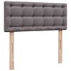 vidaXL Ottoman-Bett mit Matratze Grau 120x200 cm Kunstleder