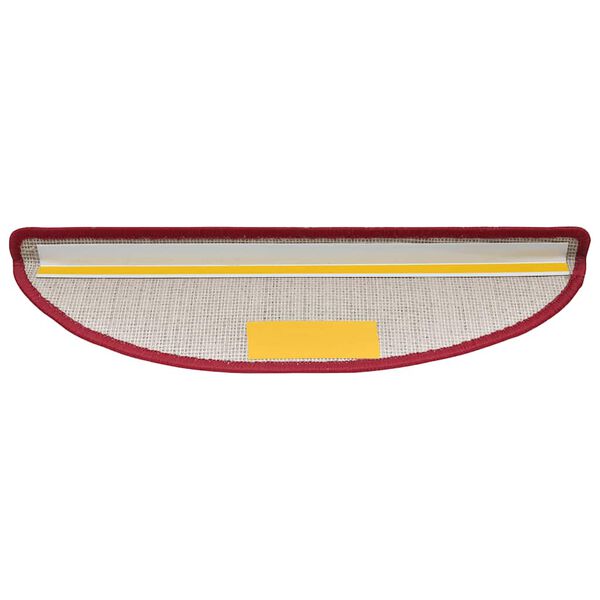 vidaXL Stufenmatten 30 Stk. 56x17x3 cm Rot Halbrund