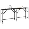 vidaXL Konsolentisch Schwarz Eichen-Optik 180 x 30 x 75 cm