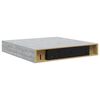 vidaXL Schweberegale 4 Stk. Betongrau 23x23,5x3,8 cm MDF