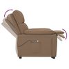 vidaXL Massagesessel mit Aufstehhilfe Braun Stoff