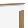 vidaXL Bettrahmen Kunsthandwerk Eiche 120 x 200 cm Holzwerkstoff