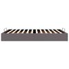 vidaXL Ottoman-Bett ohne Matratze Grau 140x200 cm Kunstleder