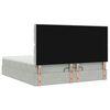 vidaXL Ottoman-Bett mit Matratzen Hellgrau 160x200 cm Samt