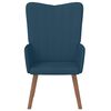 vidaXL Relaxsessel Blau Samt