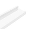 vidaXL Wandregale 4 Stk. Hochglanz-Wei&szlig; 40x9x3 cm