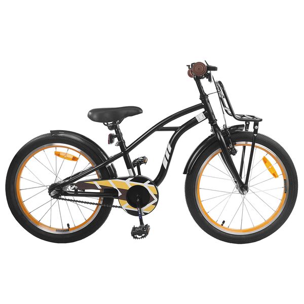 vidaXL Kinderfahrrad 20 Zoll f&uuml;r 6-11 Jahre alt Schwarz