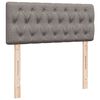 vidaXL Boxspringbett mit Matratze Taupe 120x190 cm Stoff