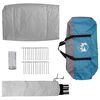 vidaXL Campingzelt mit Dach mit Speicher Blau 482 x 360 x 227 cm Taft