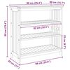 vidaXL Garten-Schrank mit Regal Natur 90 x 40 x 90cm Massivholz Akazie