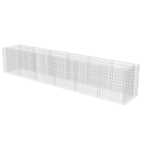 vidaXL Gabionen-Hochbeet Verzinkter Stahl 540&times;90&times;100 cm