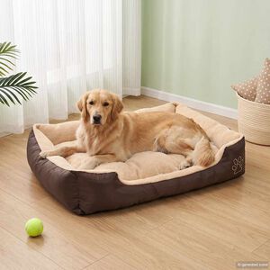 vidaXL Hundebett Braun und Beige XXL