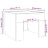 vidaXL Couchtisch mit Infinity-LED Sonoma-Eiche 40x40x30 cm