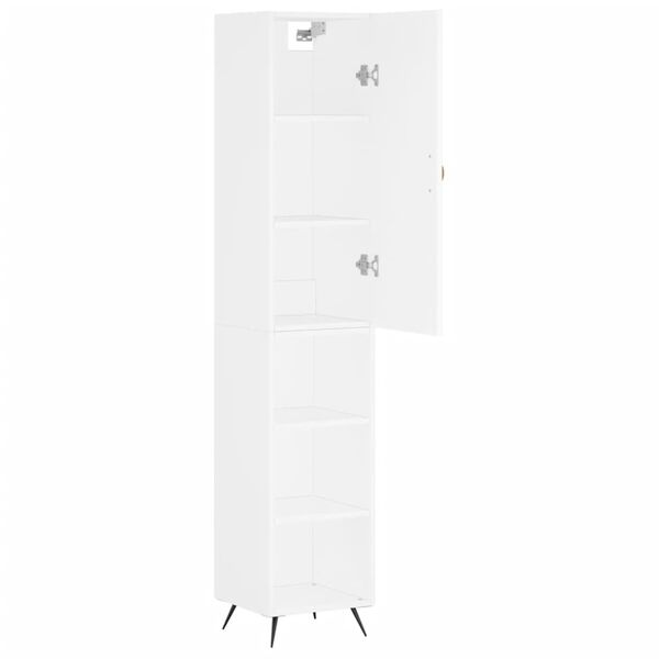 vidaXL Highboard Wei&szlig; 34,5x34x180 cm Holzwerkstoff