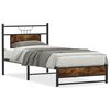 vidaXL Bettgestell ohne Matratze R&auml;uchereiche 90x200 cm Holzwerkstoff