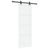vidaXL Schiebet&uuml;r ORKDAL 83 x 232 cm Massives Kiefernholz Wei&szlig;