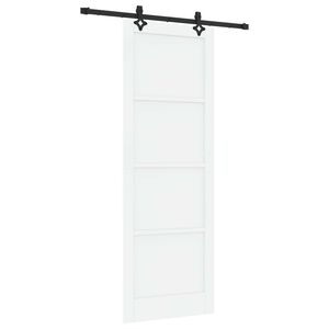 vidaXL Schiebet&uuml;r ORKDAL 83 x 232 cm Massives Kiefernholz Wei&szlig;