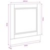 vidaXL K&uuml;chenschrank Schwarz Eichen-Optik 60 x 1,5 x 67 cm