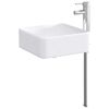 vidaXL Waschbecken f&uuml;rs Badezimmer Chrom 49 x 37 x 14 cm Metall