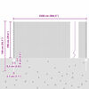 vidaXL Zaun mit Pfosten Grau 1 x 25 m Stahl
