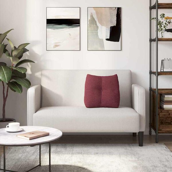 vidaXL Rücken Kissen Weinrot 45 x 24 x 50 cm Stoff