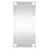 vidaXL Wandspiegel mit LED-Leuchten 30x60 cm Glas Rechteckig