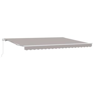 vidaXL Markise Hellgrau 450 x 300 x 165 cm Polyester und Metall