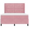 vidaXL Boxspringbett mit Matratze Rosa 200 x 140 cm Polyester
