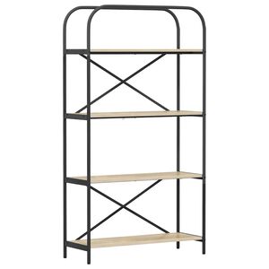 vidaXL B&uuml;cherregal 4 Ebenen 80 x 30 x 146 cm Holzwerkstoff