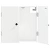 vidaXL Dartboard Schrank BREDA Hochglanz Wei&szlig; 52,5 x 10,5 x 53,5 cm