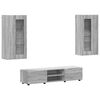 vidaXL TV-Schrankset mit T&uuml;r FLORIN 3 pcs Graues Sonoma Holzwerkstoff