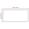 vidaXL Teppichl&auml;ufer MARSA Grau 100 x 50 cm Polyester und PVC