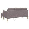 vidaXL Sofa Set mit Kissen Taupe 173 x 131 x 67 cm Polyester