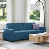 vidaXL 3-Sitzer-Sofa Blau 180 cm Samt