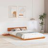 vidaXL Bettgestell Braun 140 x 190 cm Holz