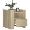 vidaXL Nachttisch Sonoma-Eiche 45x50x50 cm Holzwerkstoff