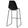 vidaXL 3-tlg. Bar-Set Kunststoff Schwarz