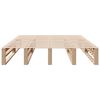 vidaXL Massivholzbett ohne Matratze 120x190 cm Kiefernholz
