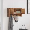 vidaXL Wandmontierter nachttisch Altholz 50 x 20 x 30 cm Holzwerkstoff