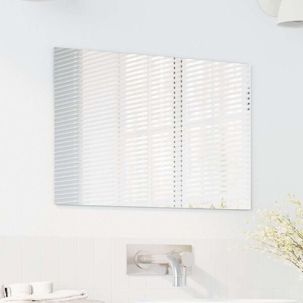 vidaXL Wandspiegel Rechtwinklig 60 x 40 cm Geh&auml;rtetes Glas