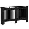 vidaXL Heizk&ouml;rperabdeckung Schwarz Eichen-Optik 152 x 19 x 81,5 cm