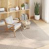 vidaXL Bereichsteppiche Quadratisch Beige 200 x 200 cm
